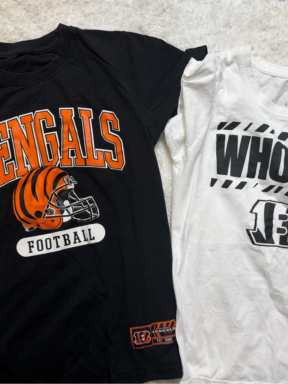 Bengals Kids Black and white Football T-Shirts